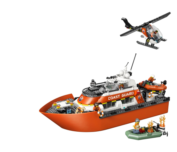 LEGO CITY 60504 Łódź ratunkowa i helikopter straży przybrzeżnej - 1473521 - zdjęcie 3